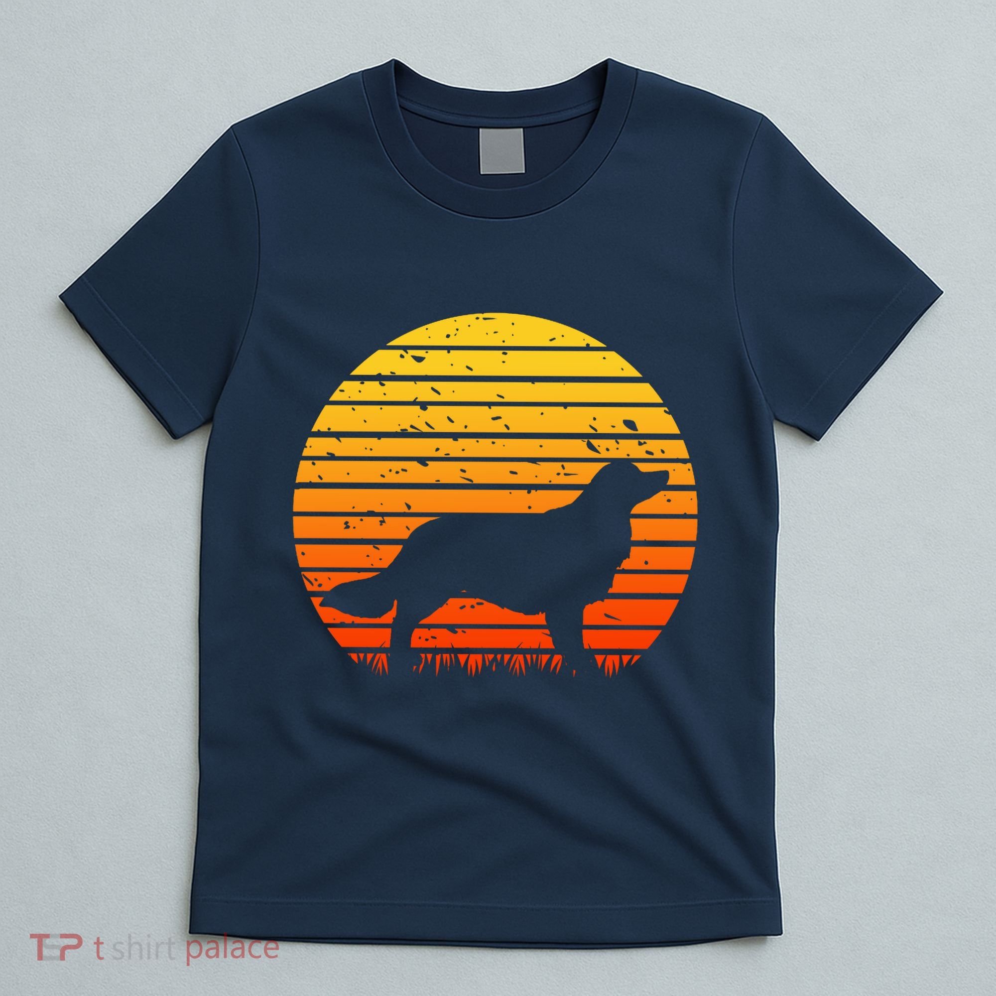 Kooikerhondje Dog Sunset Yellow T-Shirt
