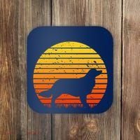 Kooikerhondje Dog Sunset Yellow Coaster thumb 0