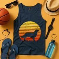 Kooikerhondje Dog Sunset Yellow Tank Top thumb 4