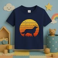 Kooikerhondje Dog Sunset Yellow Toddler T-Shirt thumb 3