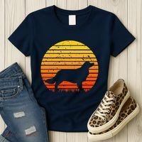 Kooikerhondje Dog Sunset Yellow Women's T-Shirt thumb 3