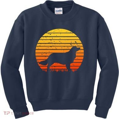 Kooikerhondje Dog Sunset Yellow Kids Sweatshirt