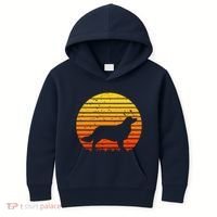 Kooikerhondje Dog Sunset Yellow Kids Hoodie thumb 0