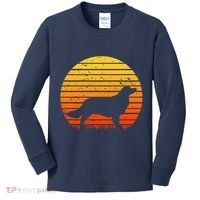 Kooikerhondje Dog Sunset Yellow Kids Long Sleeve Shirt thumb 0
