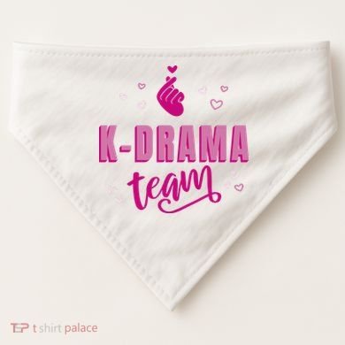 K Drama Team Korea USA-Made Doggie Bandana