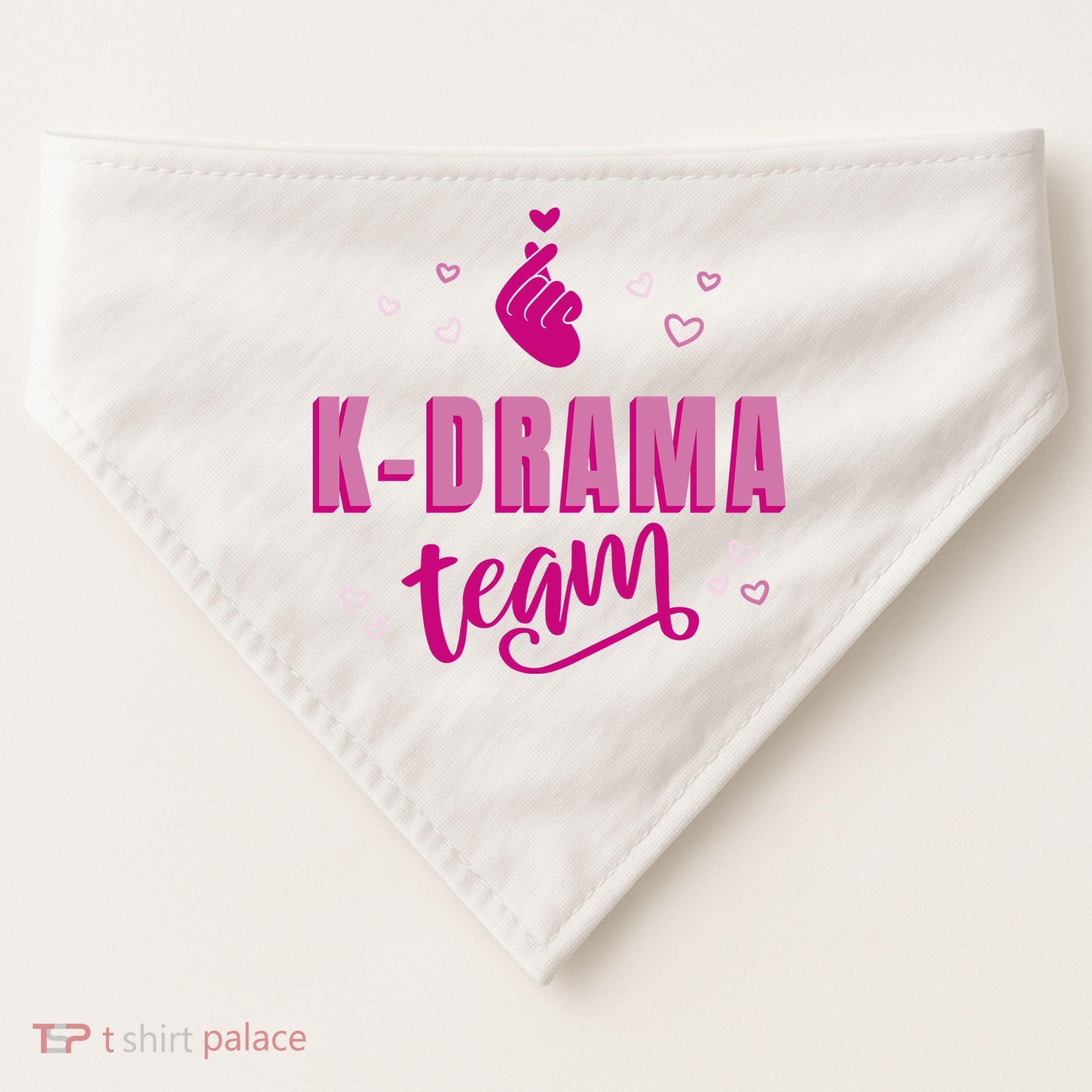 K Drama Team Korea USA-Made Doggie Bandana