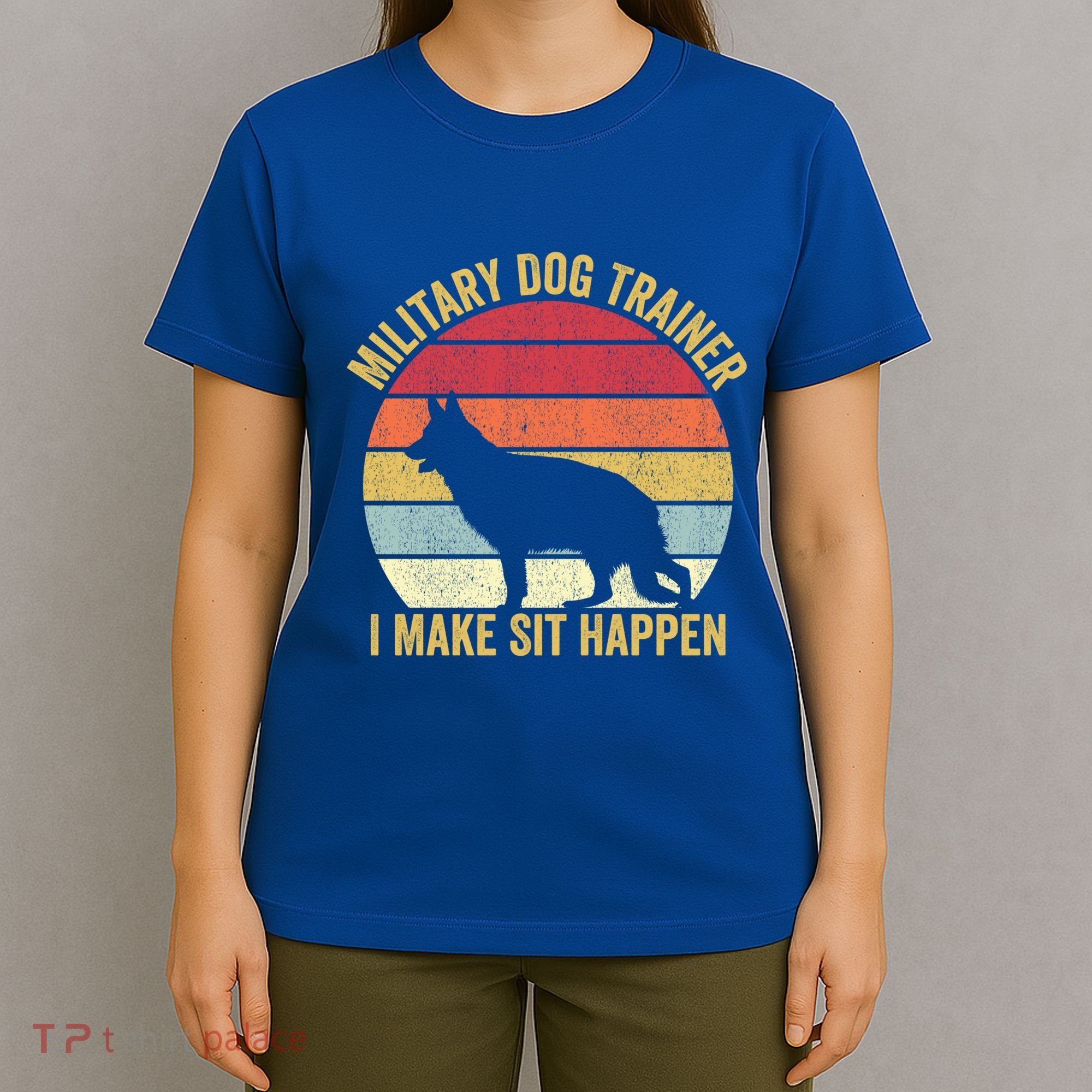 K9 Dog Trainer Police Dog Vintage Military Dog Trainer Great Gift T-Shirt