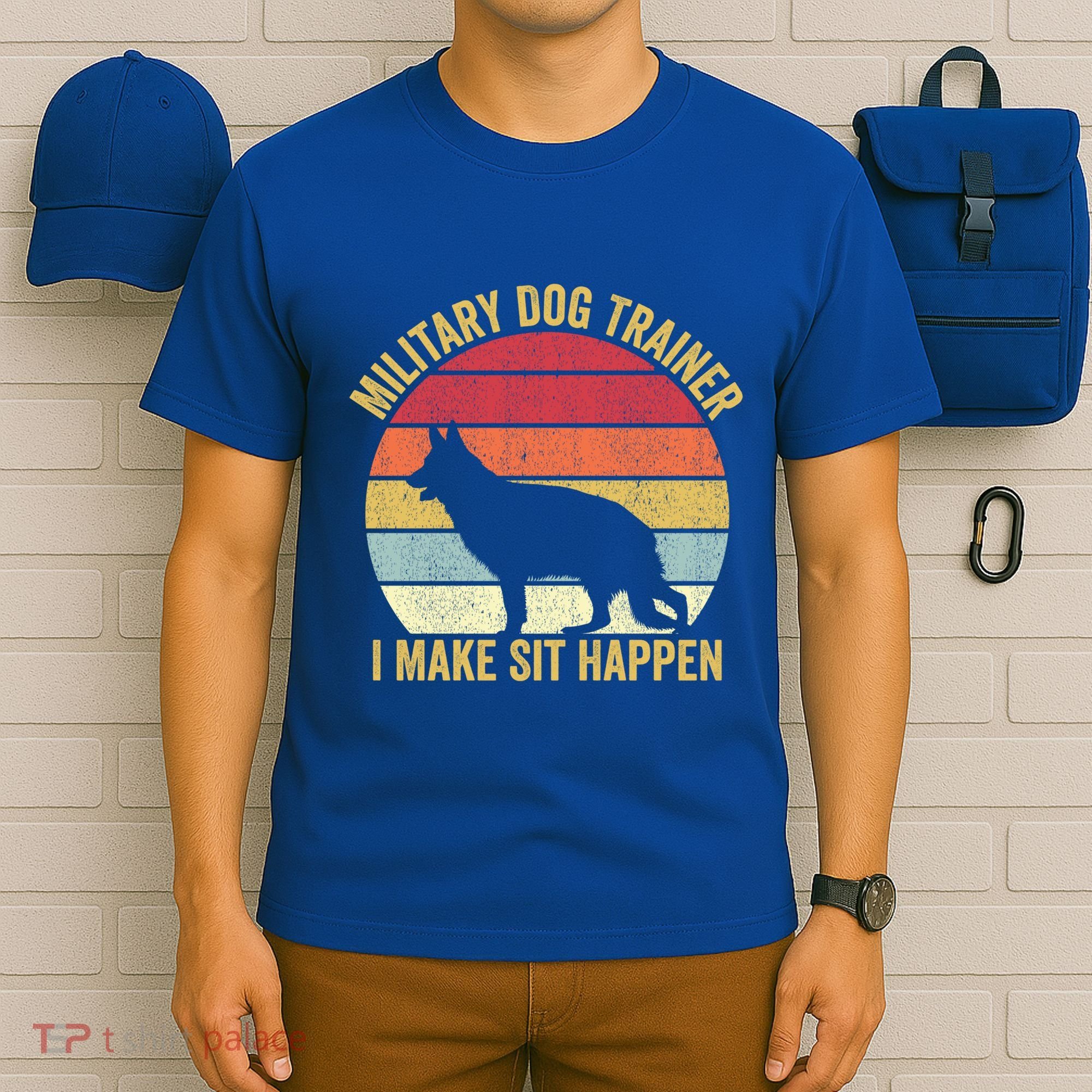 K9 Dog Trainer Police Dog Vintage Military Dog Trainer Great Gift T-Shirt