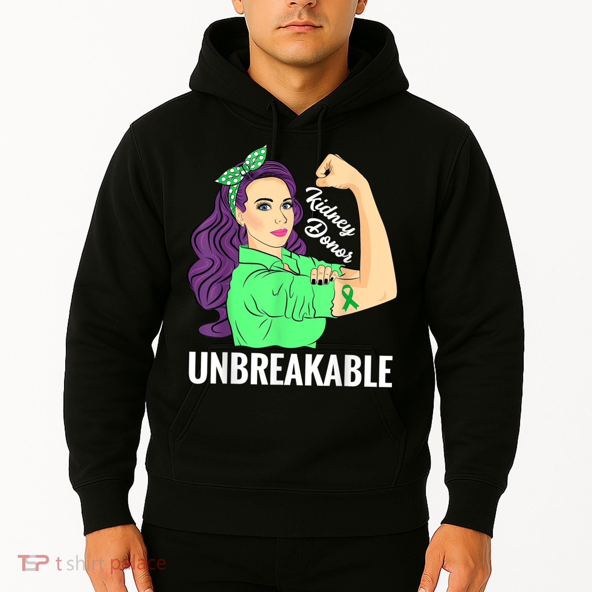 Kidney Donor Unbreakable Kidney Transplant Awareness Hoodie