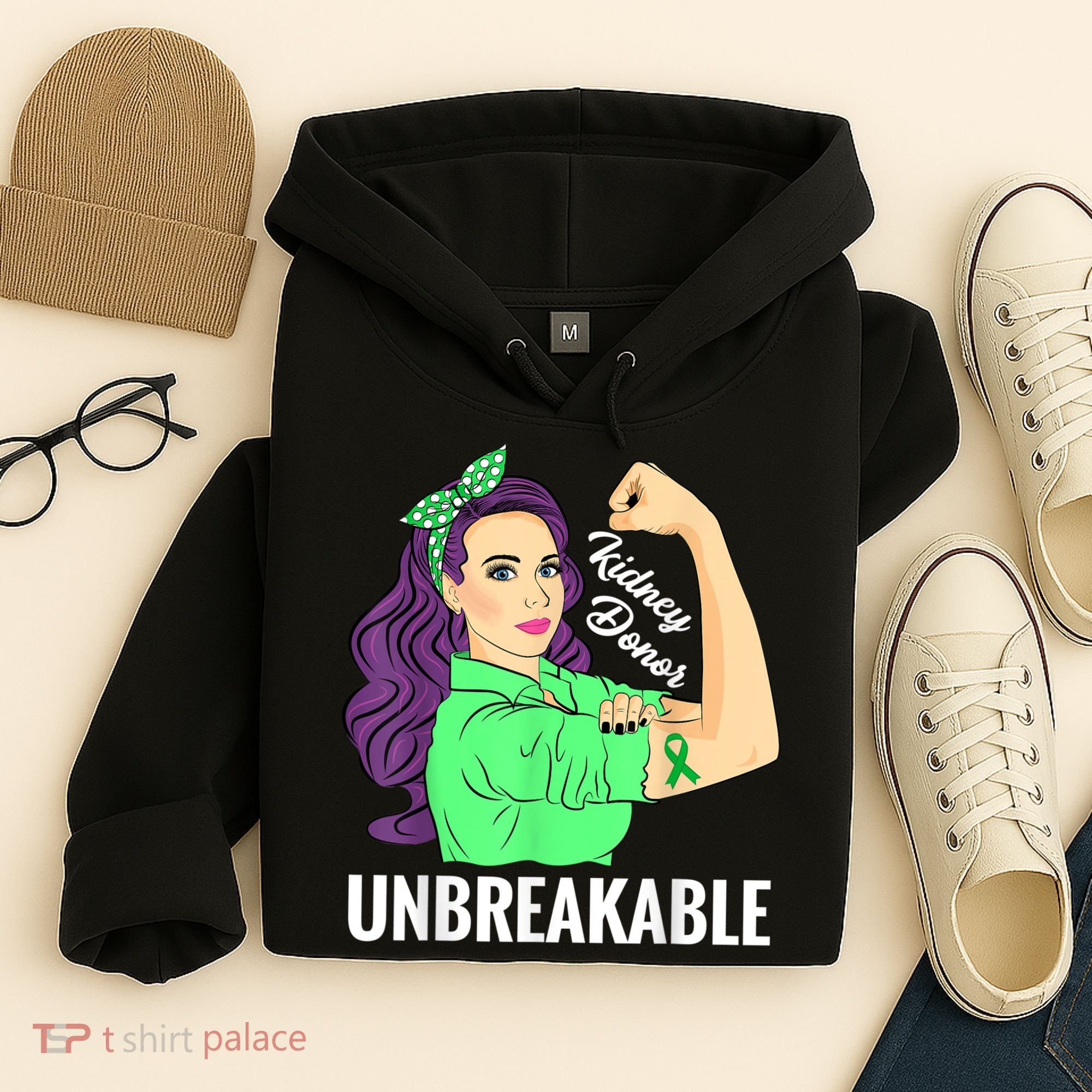 Kidney Donor Unbreakable Kidney Transplant Awareness Hoodie