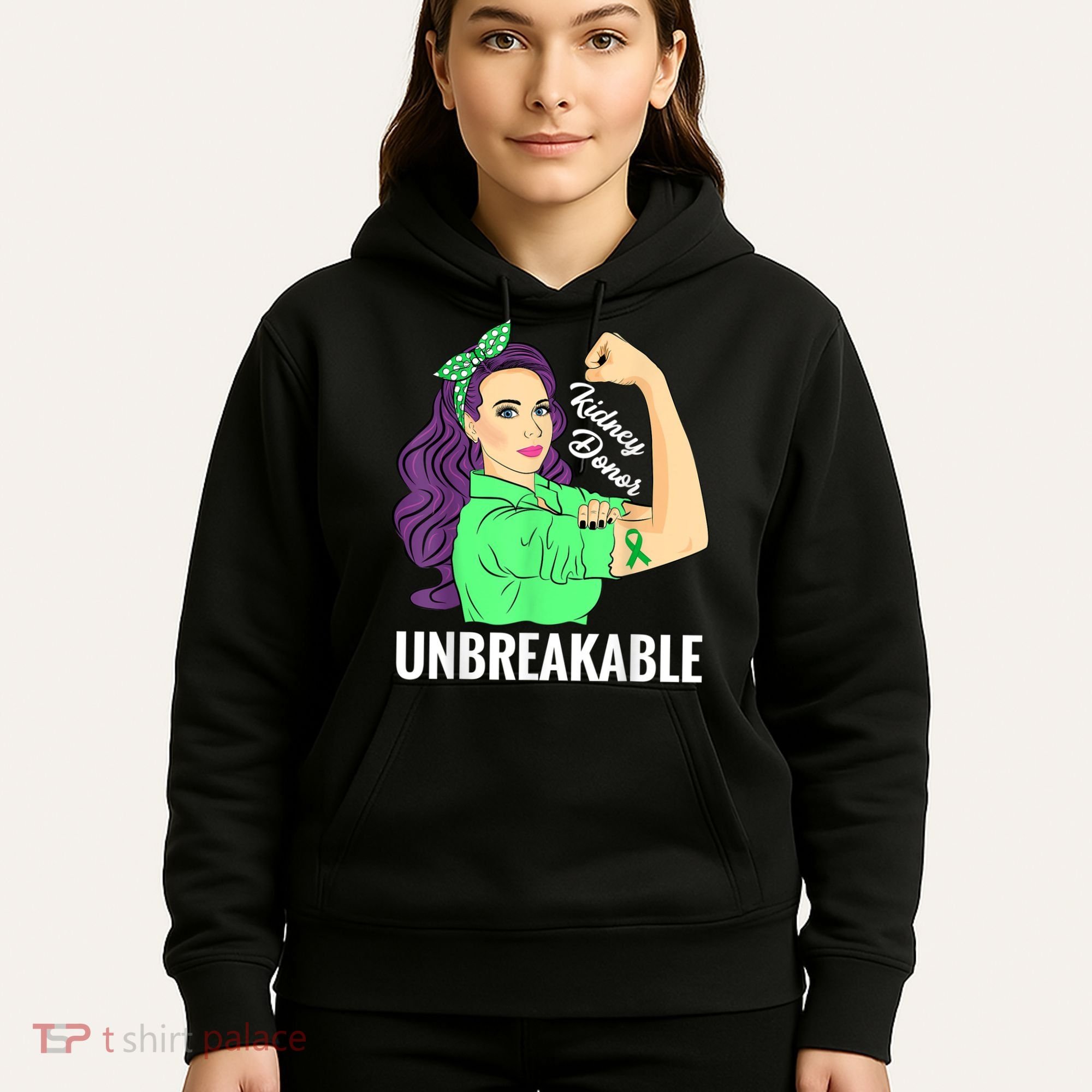 Kidney Donor Unbreakable Kidney Transplant Awareness Hoodie