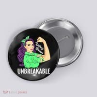 Kidney Donor Unbreakable Kidney Transplant Awareness Button thumb 0