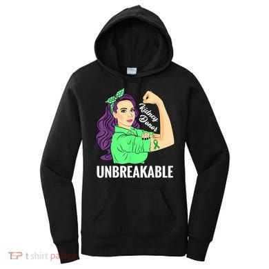 Kidney Donor Unbreakable Kidney Transplant Awareness Women's Hoodie