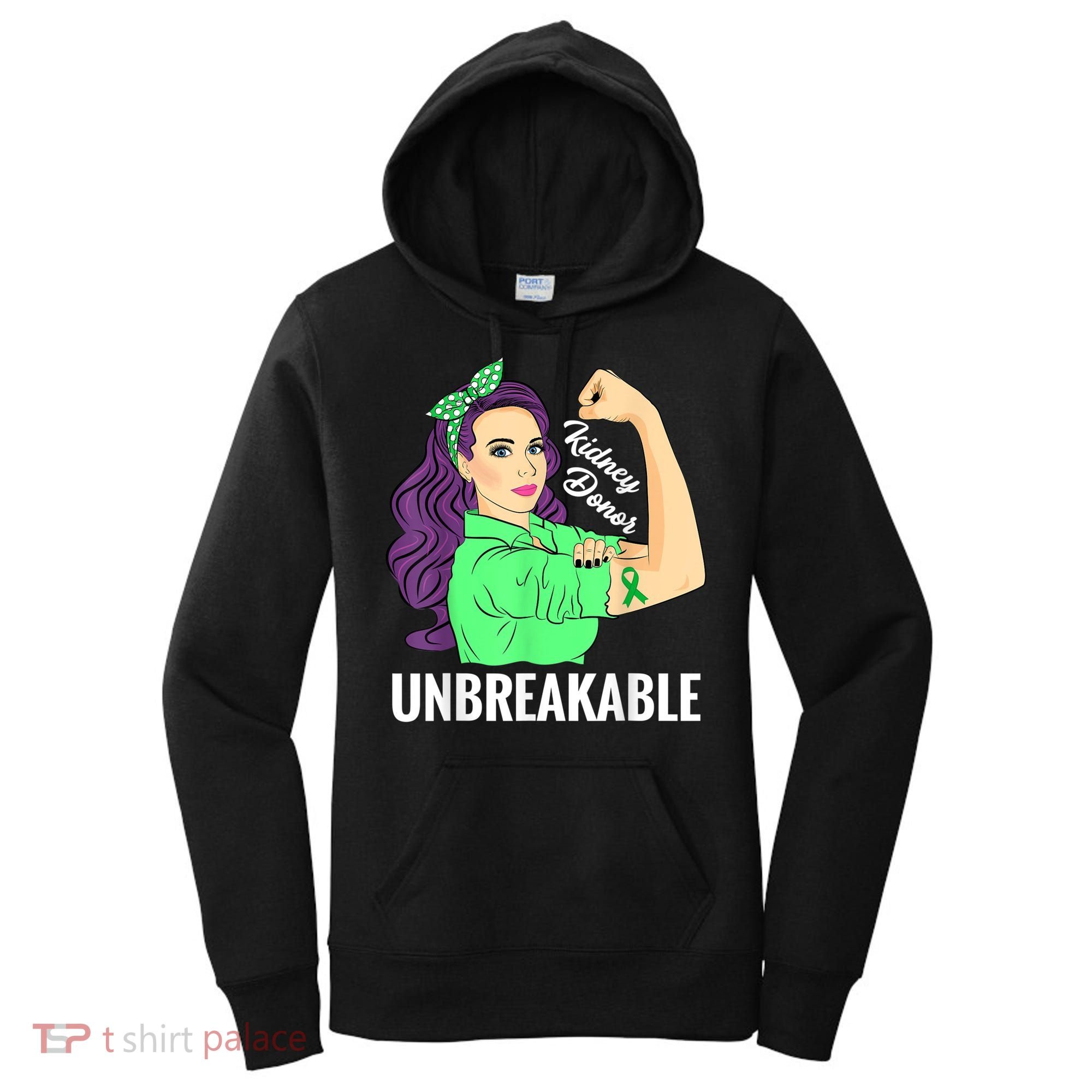 Kidney Donor Unbreakable Kidney Transplant Awareness Women's Hoodie