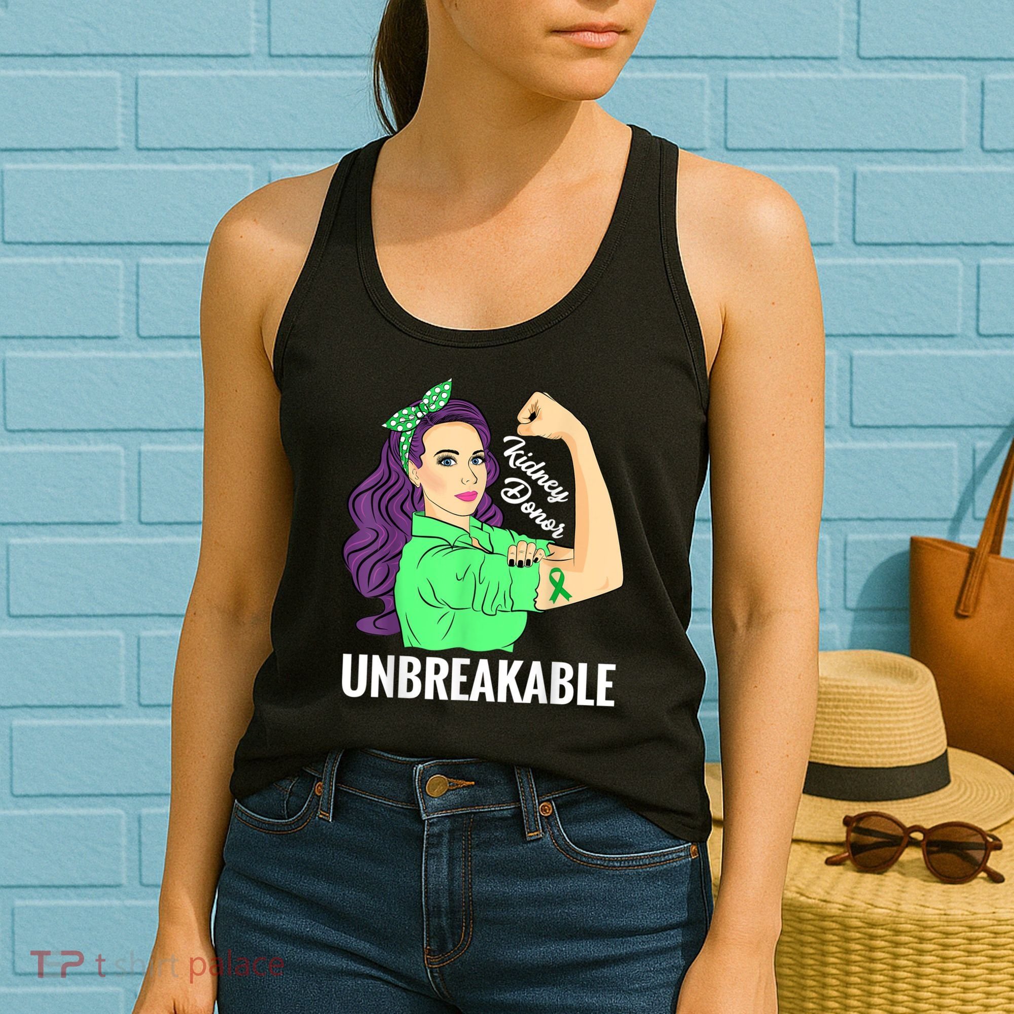Kidney Donor Unbreakable Kidney Transplant Awareness Women's Tank Top