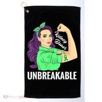 Kidney Donor Unbreakable Kidney Transplant Awareness Golf Towel thumb 0