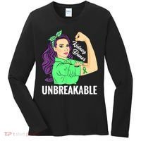 Kidney Donor Unbreakable Kidney Transplant Awareness Women's Long Sleeve Shirt thumb 0