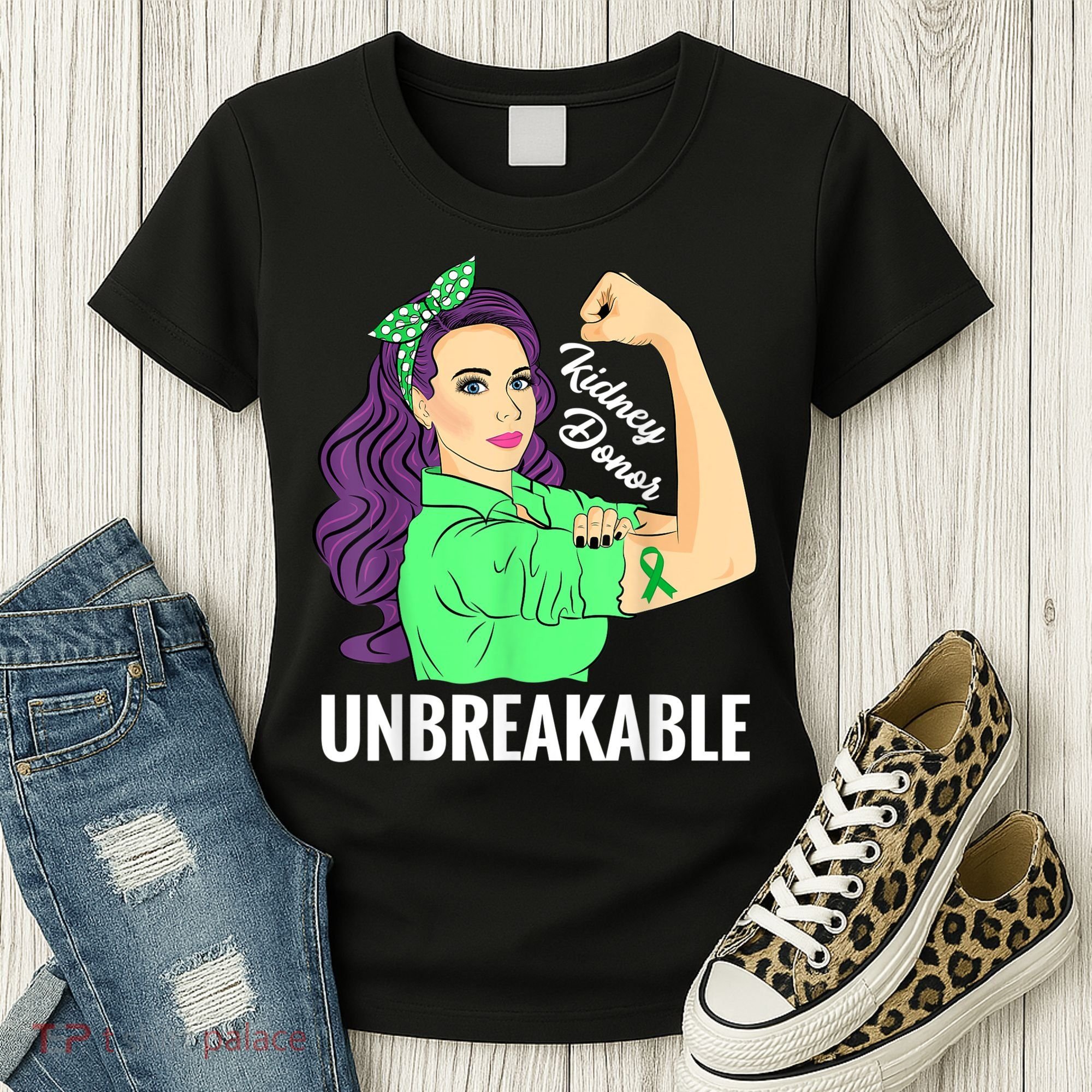 Kidney Donor Unbreakable Kidney Transplant Awareness Women's T-Shirt