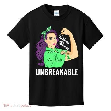 Kidney Donor Unbreakable Kidney Transplant Awareness Kids T-Shirt