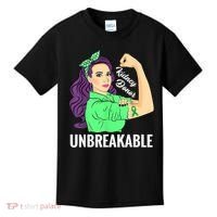 Kidney Donor Unbreakable Kidney Transplant Awareness Kids T-Shirt thumb 0