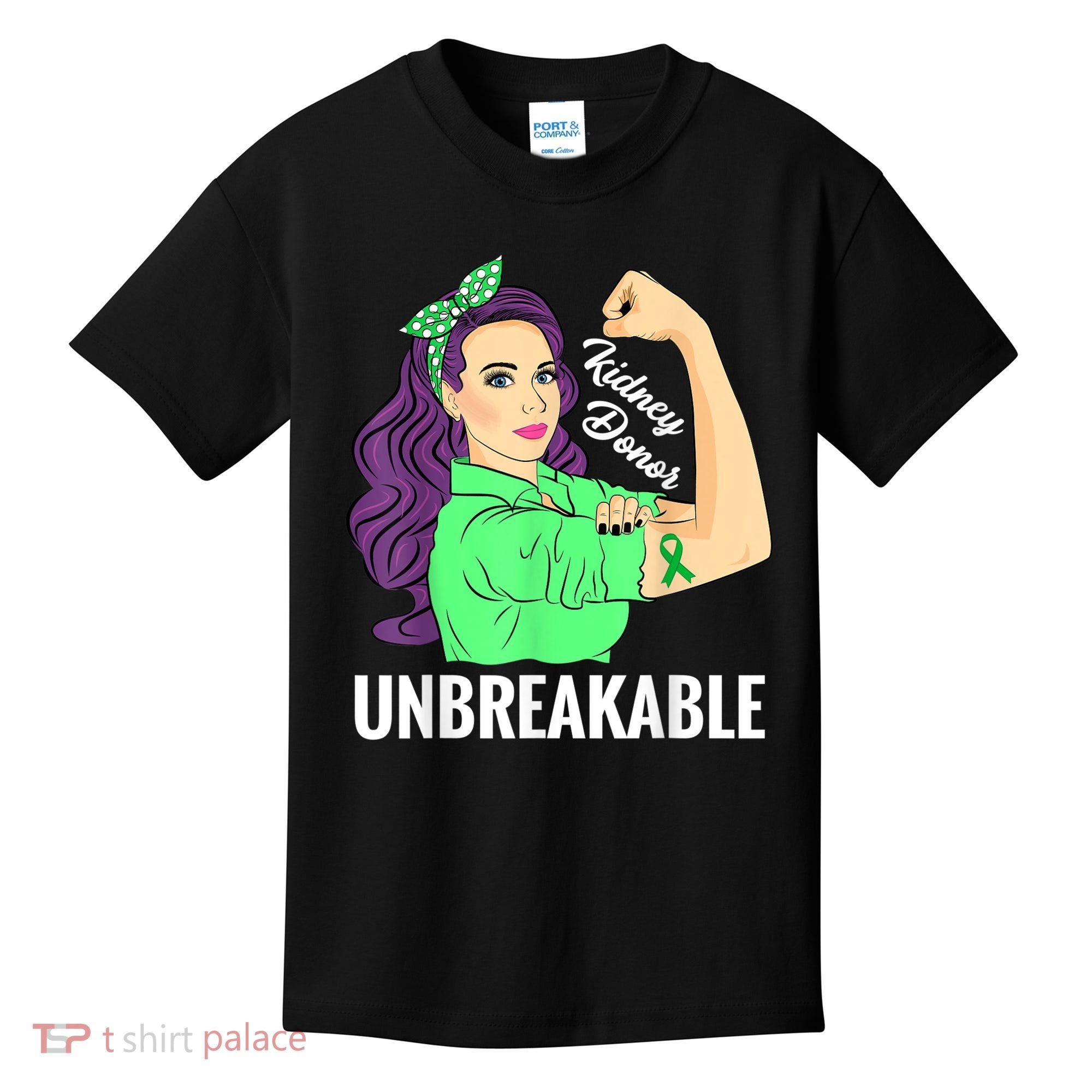 Kidney Donor Unbreakable Kidney Transplant Awareness Kids T-Shirt