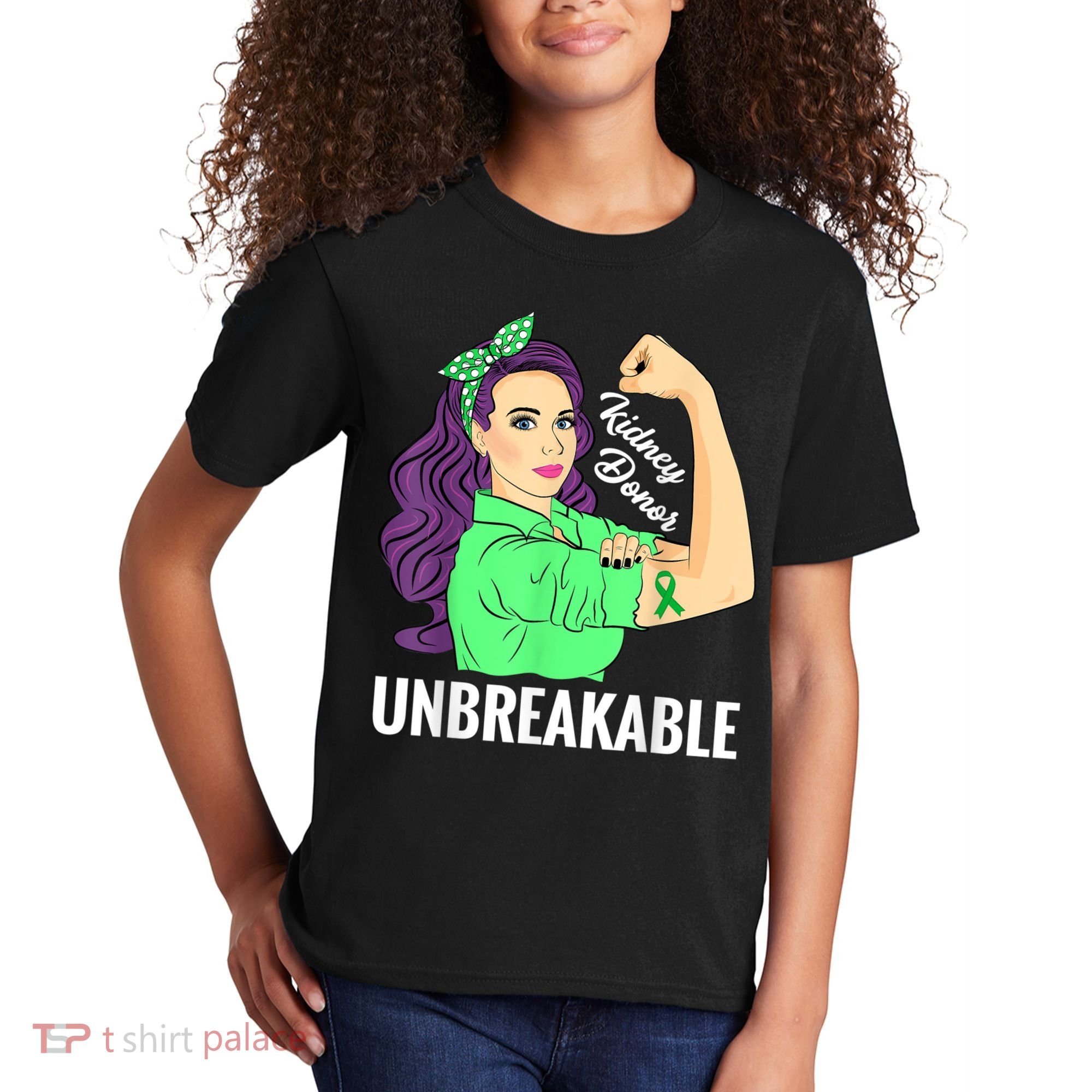 Kidney Donor Unbreakable Kidney Transplant Awareness Kids T-Shirt