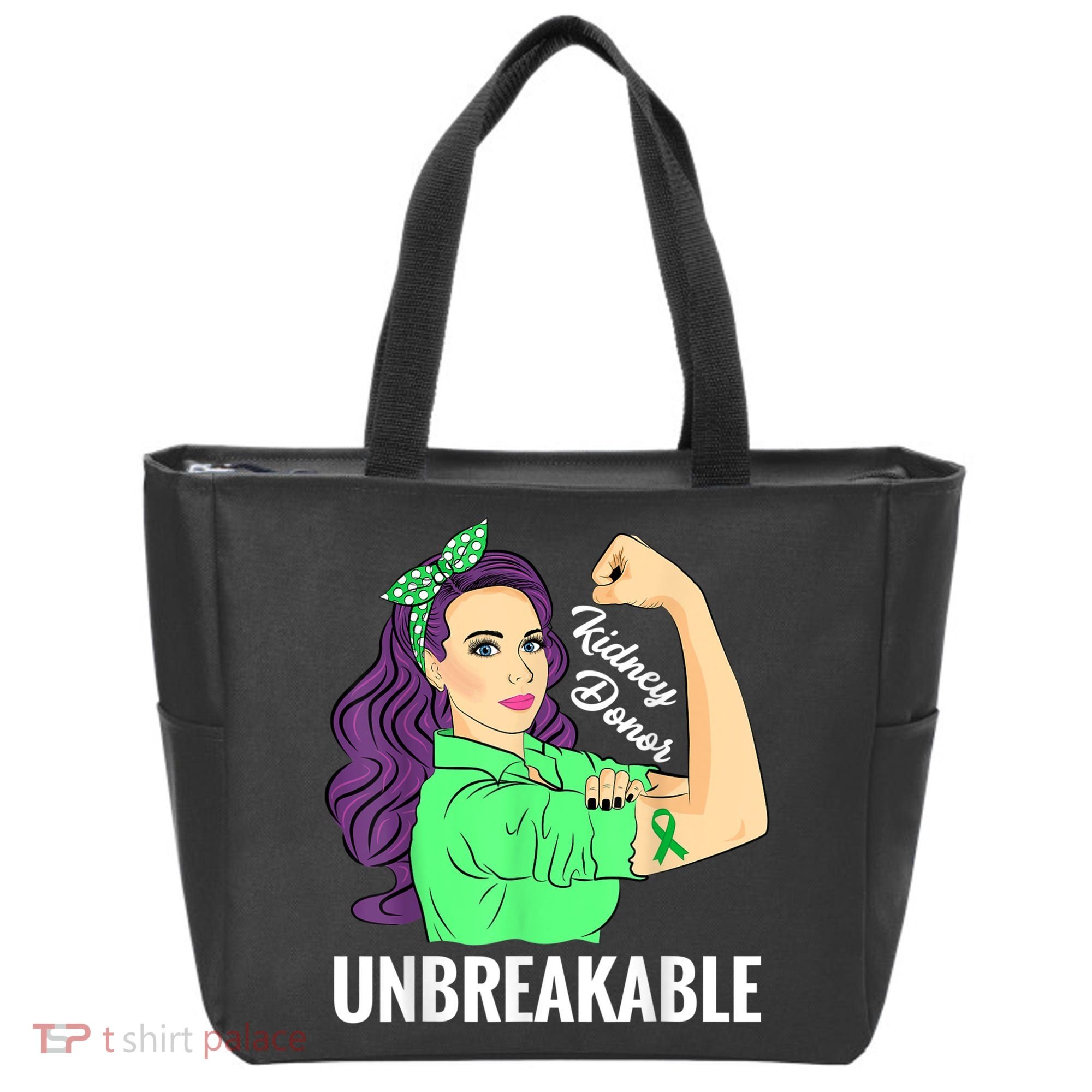 Kidney Donor Unbreakable Kidney Transplant Awareness Tote Bag