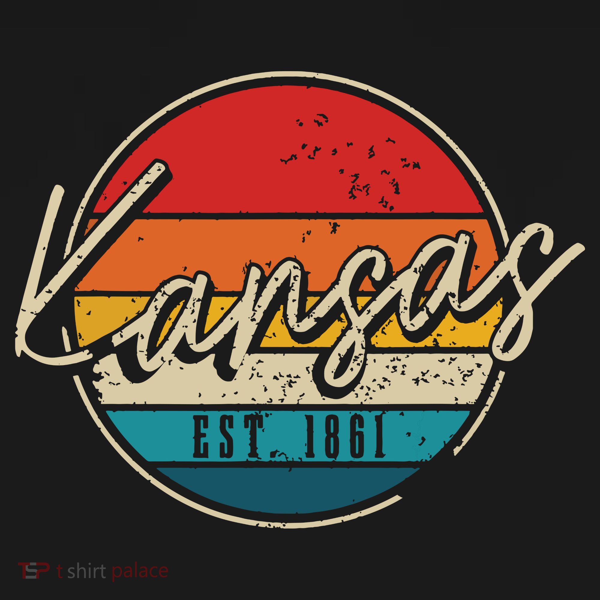 Kansas Est 1861 Pride Vintage Kansas T-Shirt
