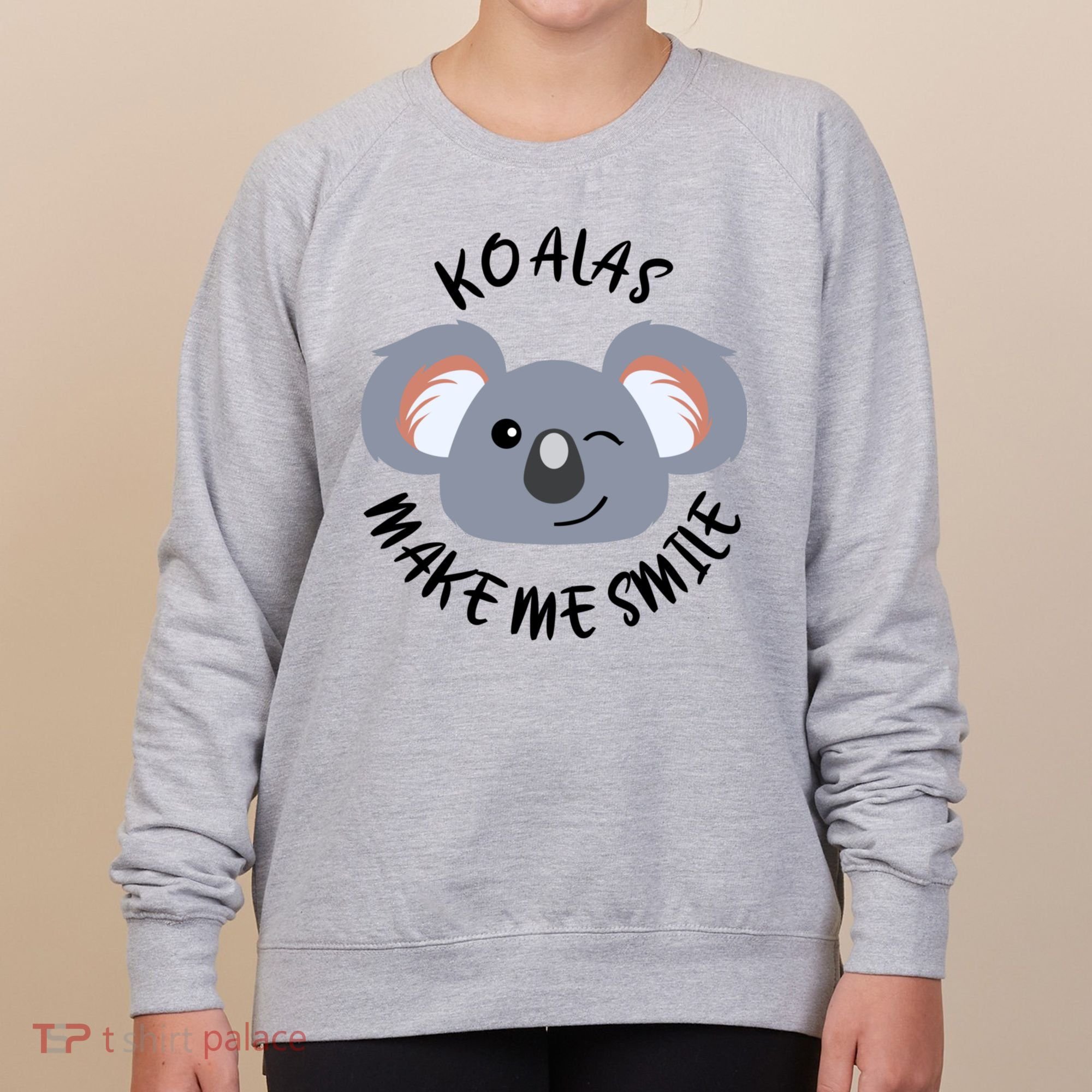 Koala Eating Eucalyptus Ironic Saying Bear Gift Women's Sweatshirt