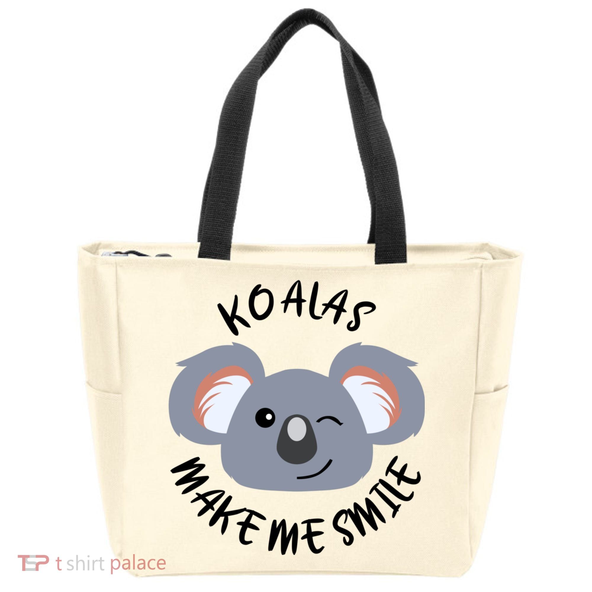 Koala Eating Eucalyptus Ironic Saying Bear Gift Tote Bag