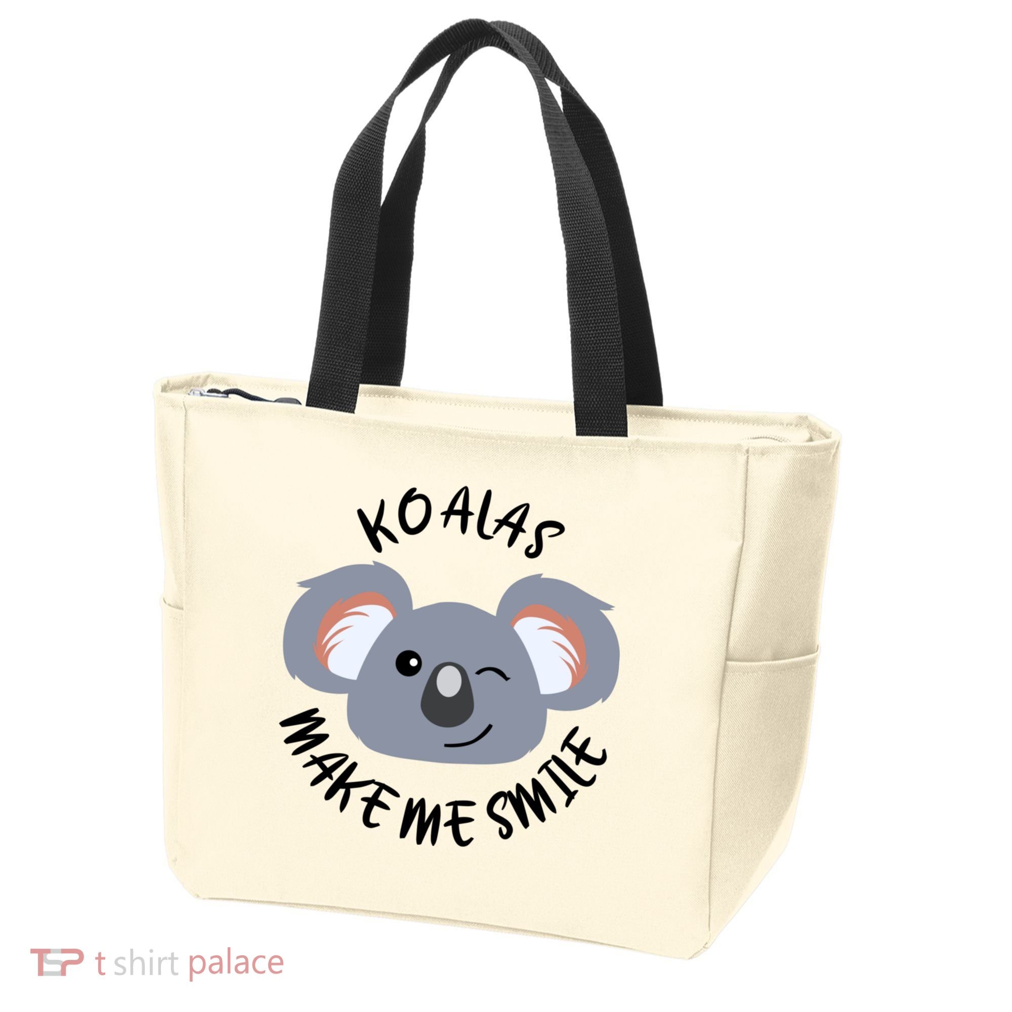 Koala Eating Eucalyptus Ironic Saying Bear Gift Tote Bag