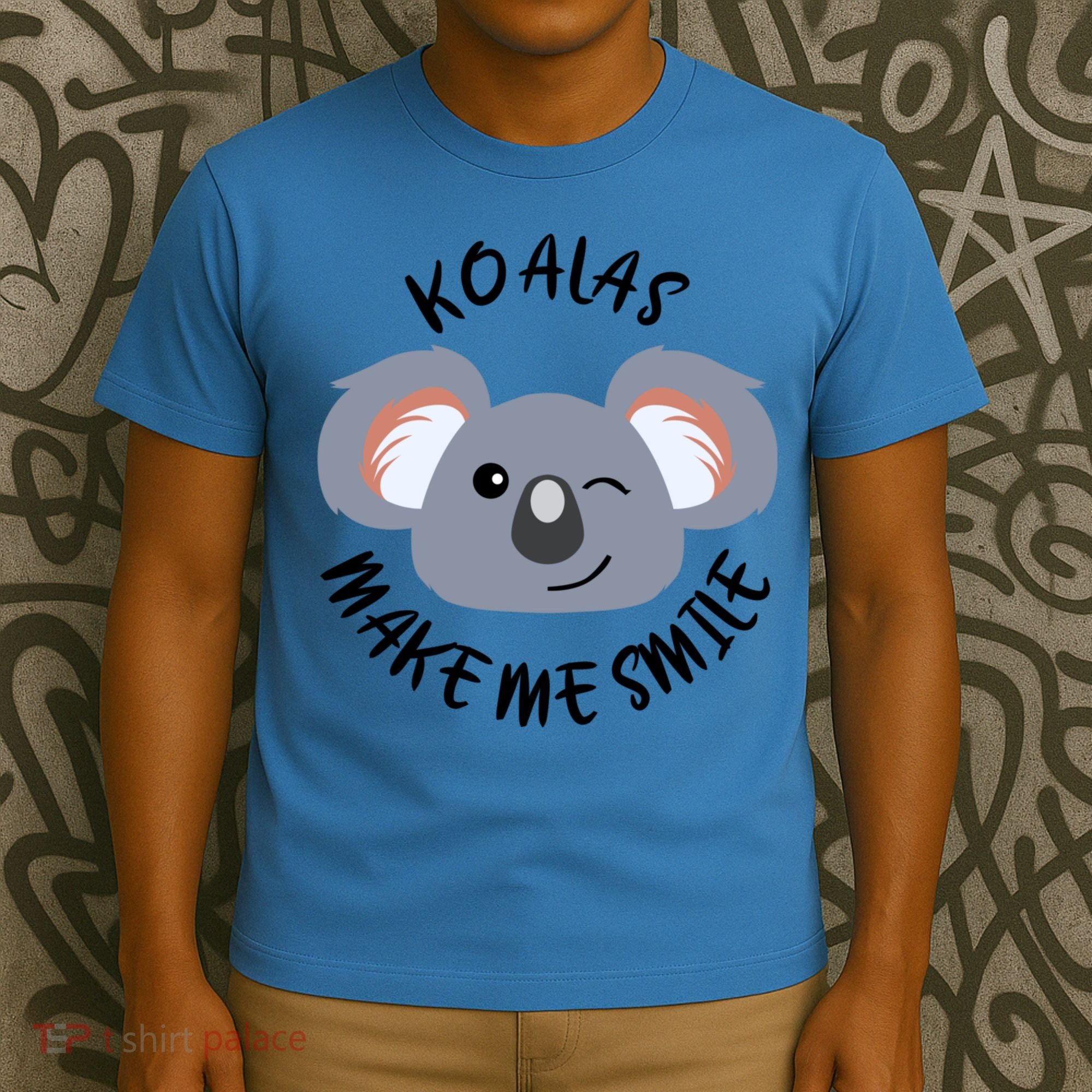 Koala Eating Eucalyptus Ironic Saying Bear Gift T-Shirt