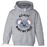 Koala Eating Eucalyptus Ironic Saying Bear Gift Toddler Hoodie thumb 0