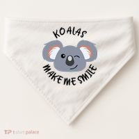 Koala Eating Eucalyptus Ironic Saying Bear Gift USA-Made Doggie Bandana thumb 0