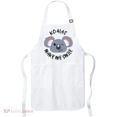 Koala Eating Eucalyptus Ironic Saying Bear Gift Apron