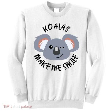Koala Eating Eucalyptus Ironic Saying Bear Gift Sweatshirt
