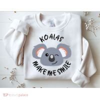 Koala Eating Eucalyptus Ironic Saying Bear Gift Sweatshirt thumb 2