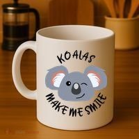 Koala Eating Eucalyptus Ironic Saying Bear Gift Coffee Mug thumb 4