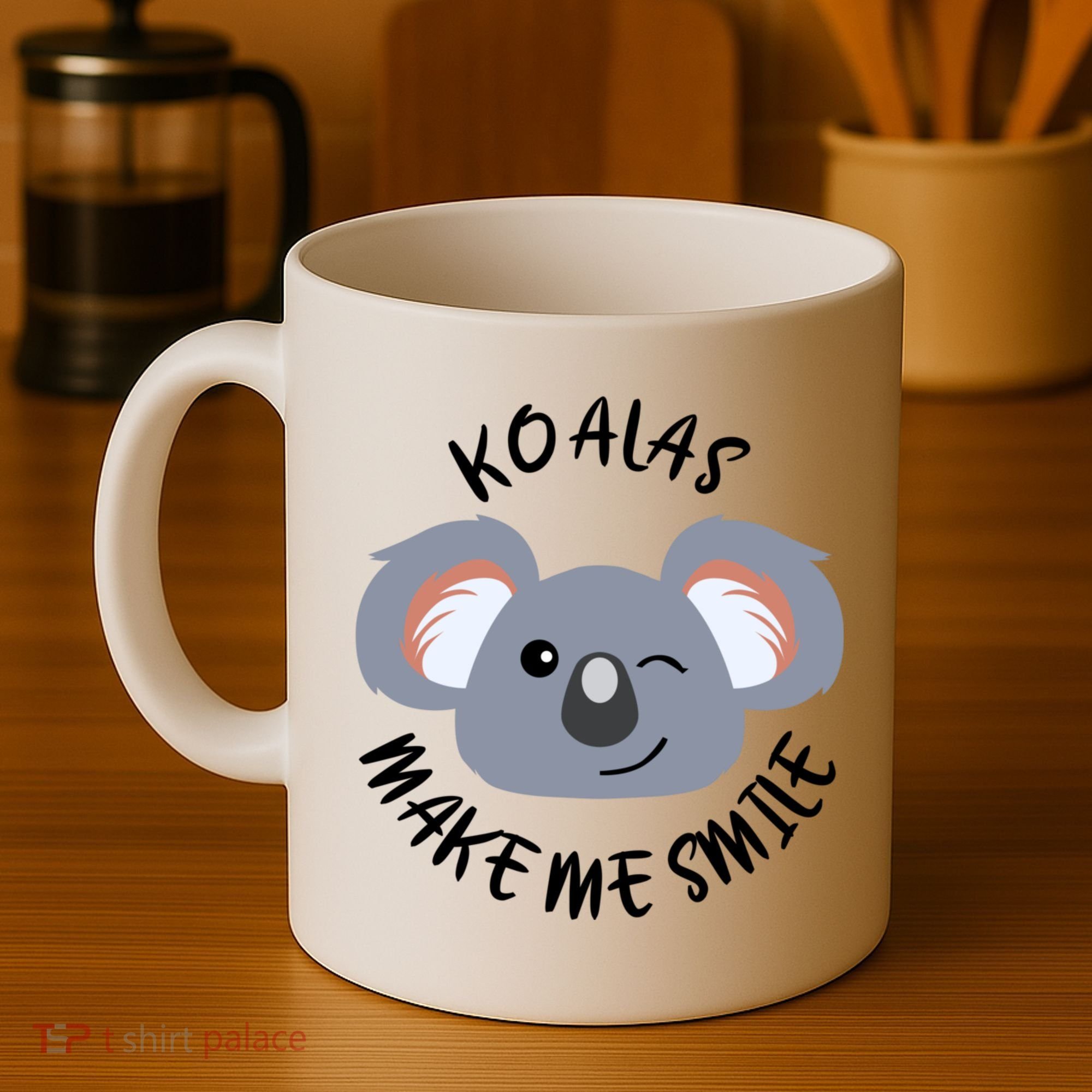 Koala Eating Eucalyptus Ironic Saying Bear Gift Coffee Mug