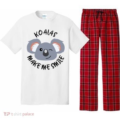 Koala Eating Eucalyptus Ironic Saying Bear Gift Pajama Set