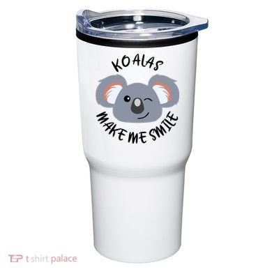 Koala Eating Eucalyptus Ironic Saying Bear Gift Tumbler
