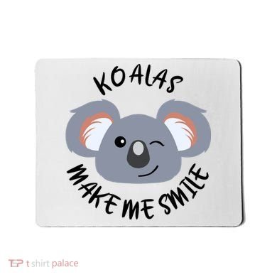 Koala Eating Eucalyptus Ironic Saying Bear Gift Mousepad