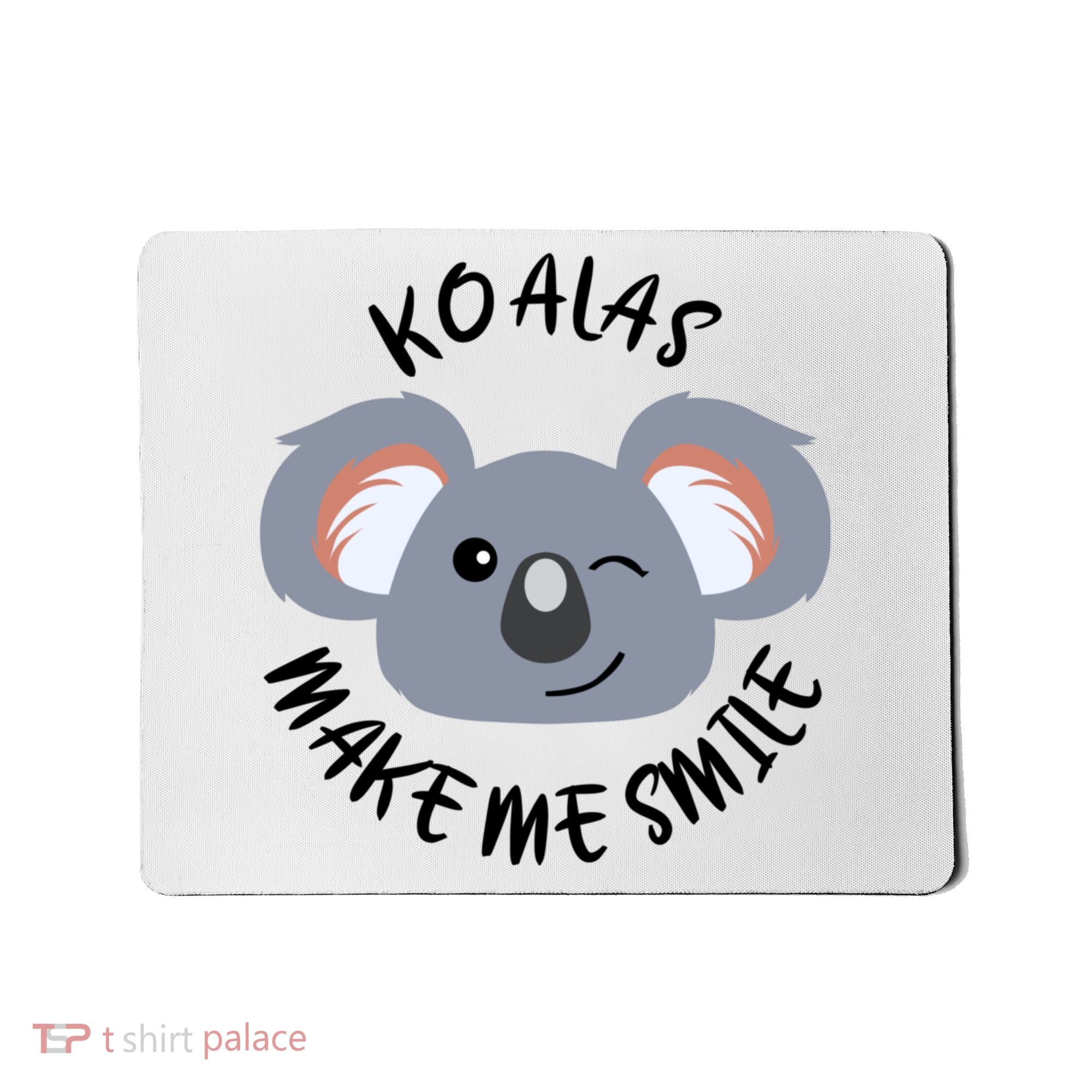 Koala Eating Eucalyptus Ironic Saying Bear Gift Mousepad