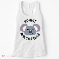 Koala Eating Eucalyptus Ironic Saying Bear Gift Women's Tank Top thumb 0