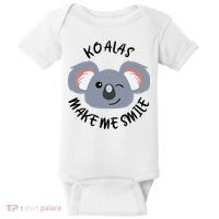 Koala Eating Eucalyptus Ironic Saying Bear Gift Baby Bodysuit thumb 0
