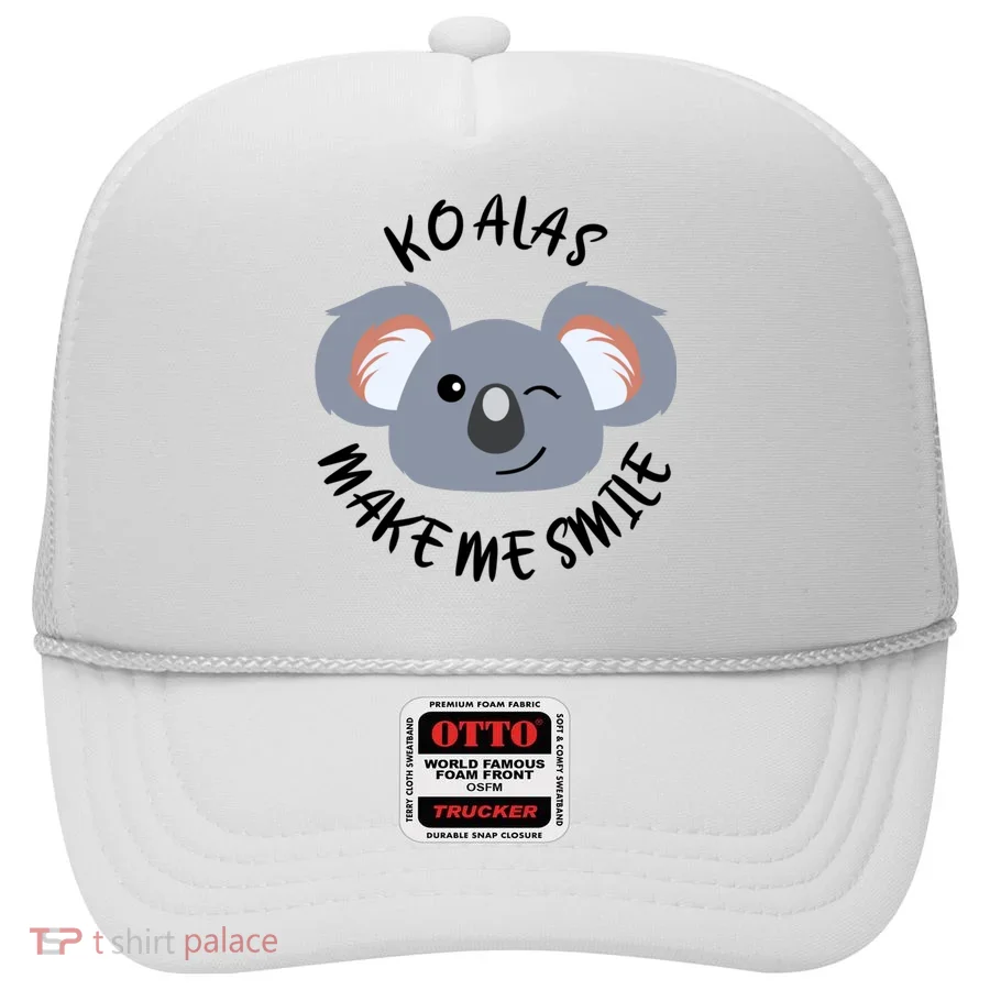 Koala Eating Eucalyptus Ironic Saying Bear Gift Hat