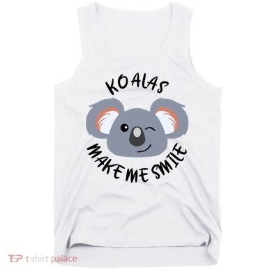 Koala Eating Eucalyptus Ironic Saying Bear Gift Tank Top
