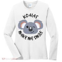 Koala Eating Eucalyptus Ironic Saying Bear Gift Women's Long Sleeve Shirt thumb 0