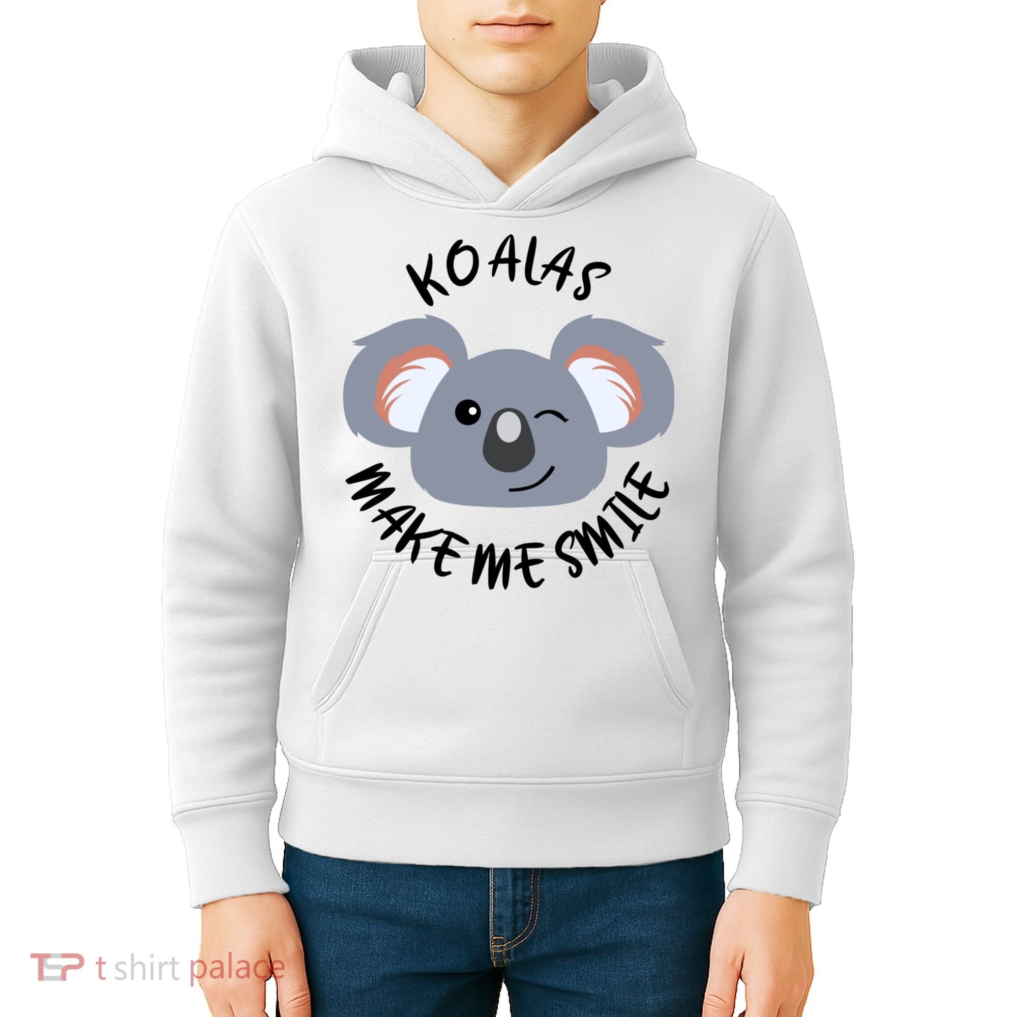 Koala Eating Eucalyptus Ironic Saying Bear Gift Kids Hoodie