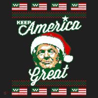 Keep America Great Ugly Christmas Sweater Women's Sweatshirt thumb 2